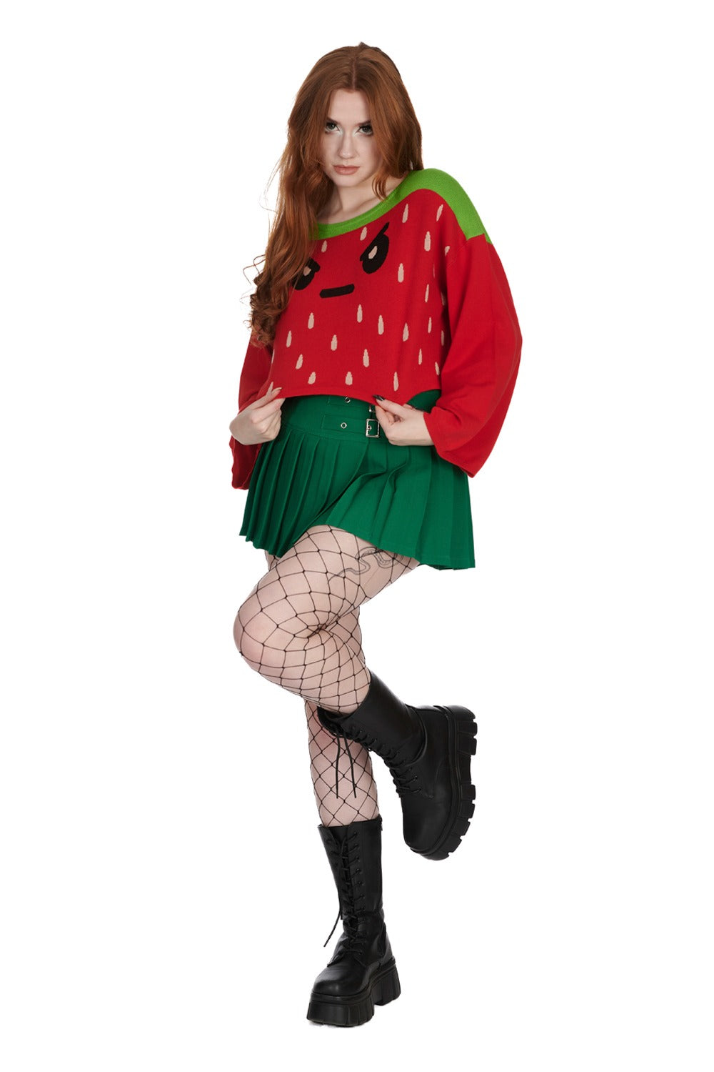 Grumpy Strawberry Jumper by Banned Apparel