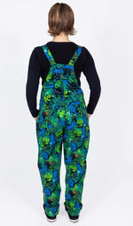 Jungle Cats Stretch Twill Cotton Dungarees by Run and Fly