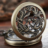 Chinese Dragon Mechanical Hand Wind Pocket Watch