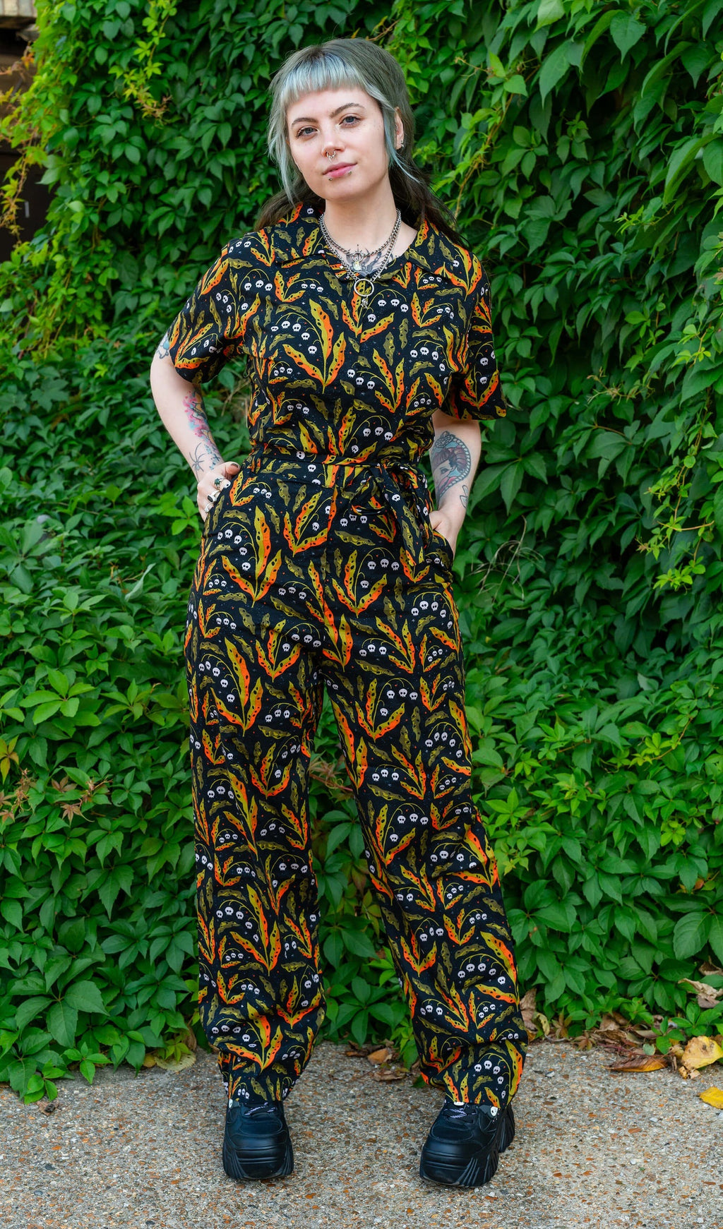 Run and Fly Halloween Poison Plants Jumpsuit