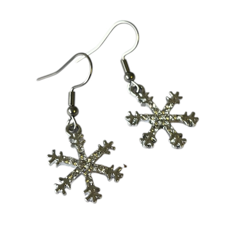 Sparkly Snowflake Earrings