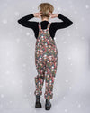 Christmas Cuties Print Stretch Cotton Dungarees by Run and Fly