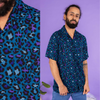 Atlantic Blue Leopard Print Shirt by Run and Fly