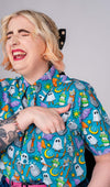 Cauldron Cats Spooky Print Shirt by Run and Fly Halloween