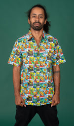 Tarot Dinosaur Print Shirt by Run and Fly