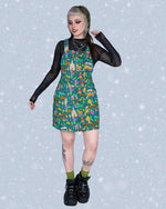 Fairytales Print Dungaree Pinafore Dress by Run and Fly