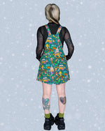 Fairytales Print Dungaree Pinafore Dress by Run and Fly