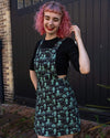 Green Seas Octopus Print Dungaree Pinafore Dress by Run and Fly