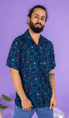 Atlantic Blue Leopard Print Shirt by Run and Fly