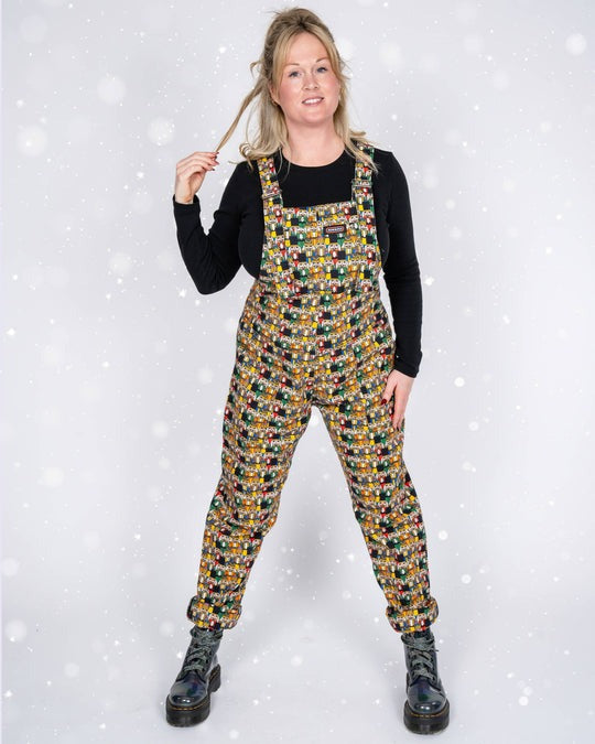 Christmas Nutcracker Parade Stretch Cotton Dungarees by Run and Fly