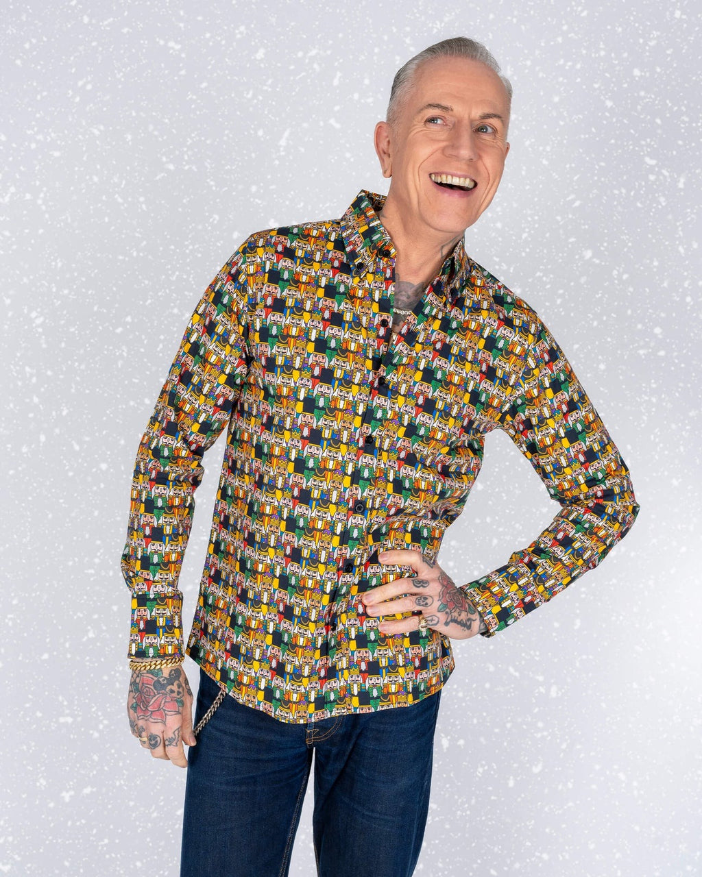 Christmas Nutcracker Print Shirt by Run and Fly