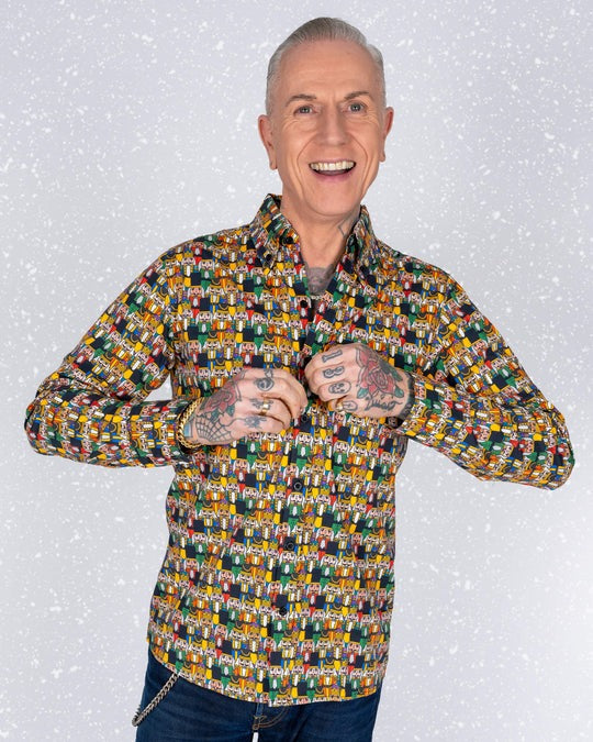 Christmas Nutcracker Print Shirt by Run and Fly