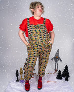 Christmas Nutcracker Parade Stretch Cotton Dungarees by Run and Fly