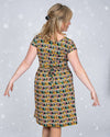 Nutcracker Parade Print Cotton Tea Dress with Pockets by Run and Fly