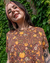 Pumpkin Jersey Smock Dress with Pockets by Run and Fly