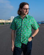 Pigeon Stars Print Shirt by Run and Fly