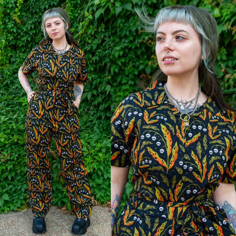 Run and Fly Halloween Poison Plants Jumpsuit