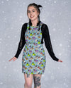 Pug Bugs Print Dungaree Pinafore Dress by Run and Fly