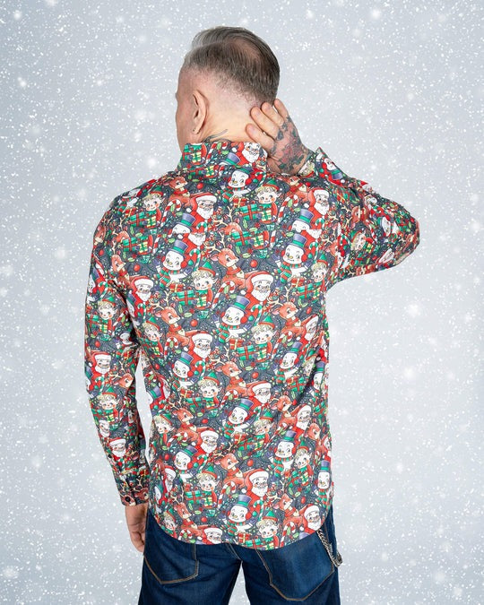 Christmas Cuties Print Shirt by Run and Fly