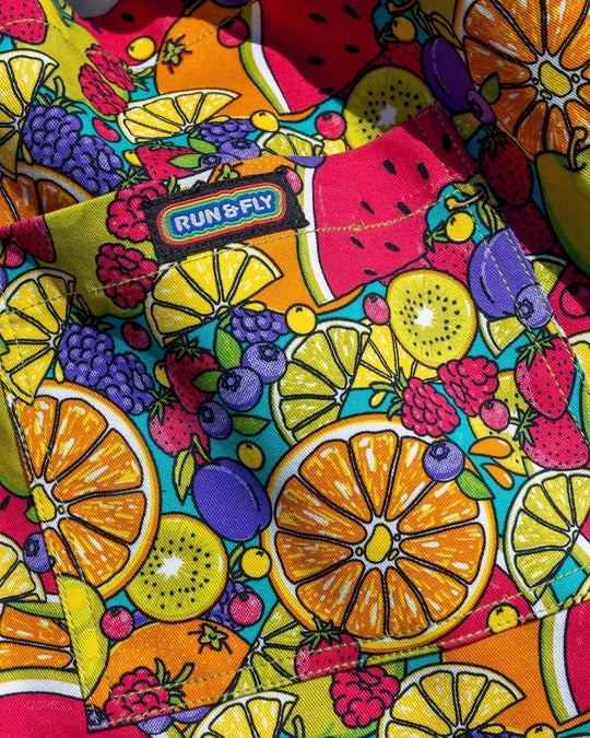 Tutti Frutti Fruit Print Tote Bag by Run and Fly