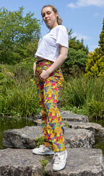 Tutti Frutti Print Straight Leg Jeans by Run and Fly