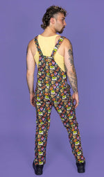 Halloween Bewitched Print Twill Cotton Dungarees by Run and Fly