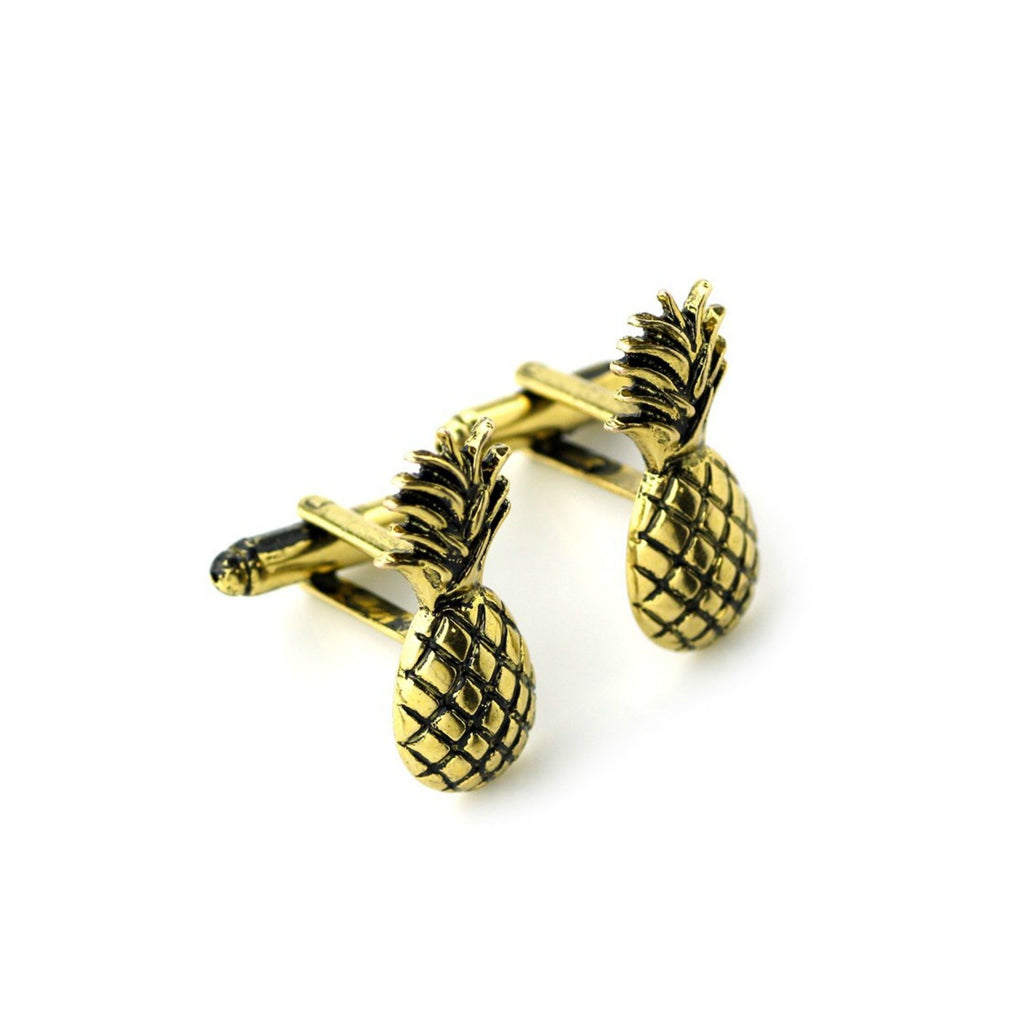 Bronze Pineapple Cufflinks - Minimum Mouse