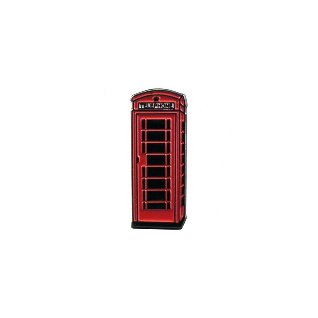 Red Telephone Box Enamel Lapel Pin Badge - Minimum Mouse