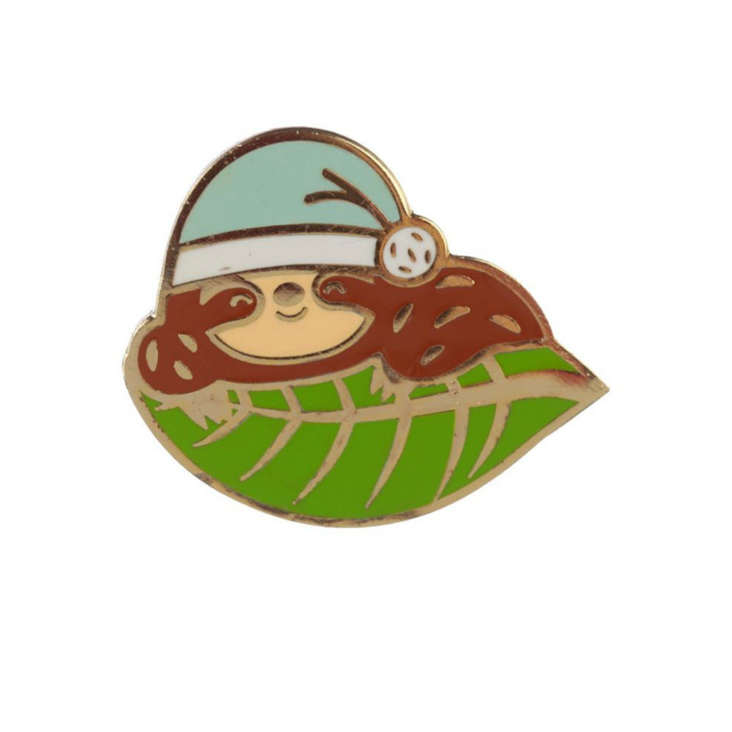 Sleepy Sloth Enamel Lapel Pin Badge - Minimum Mouse