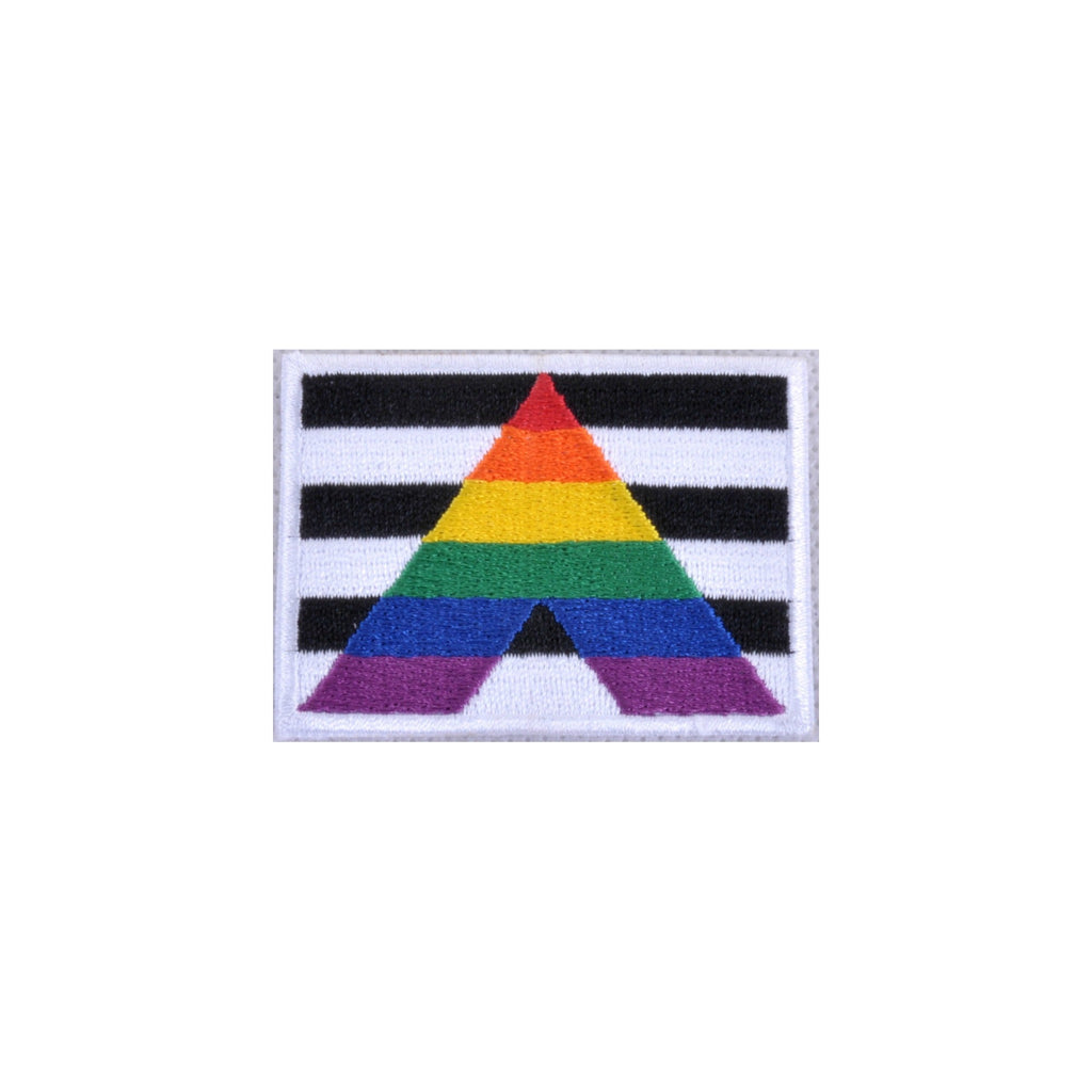 Straight Allies Flag Iron On Patch - Minimum Mouse