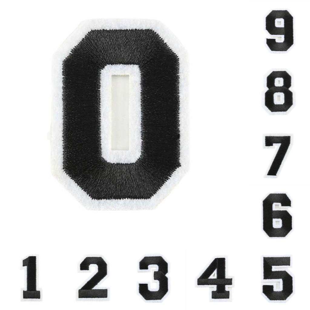 Varsity Number Iron On Patch - Minimum Mouse