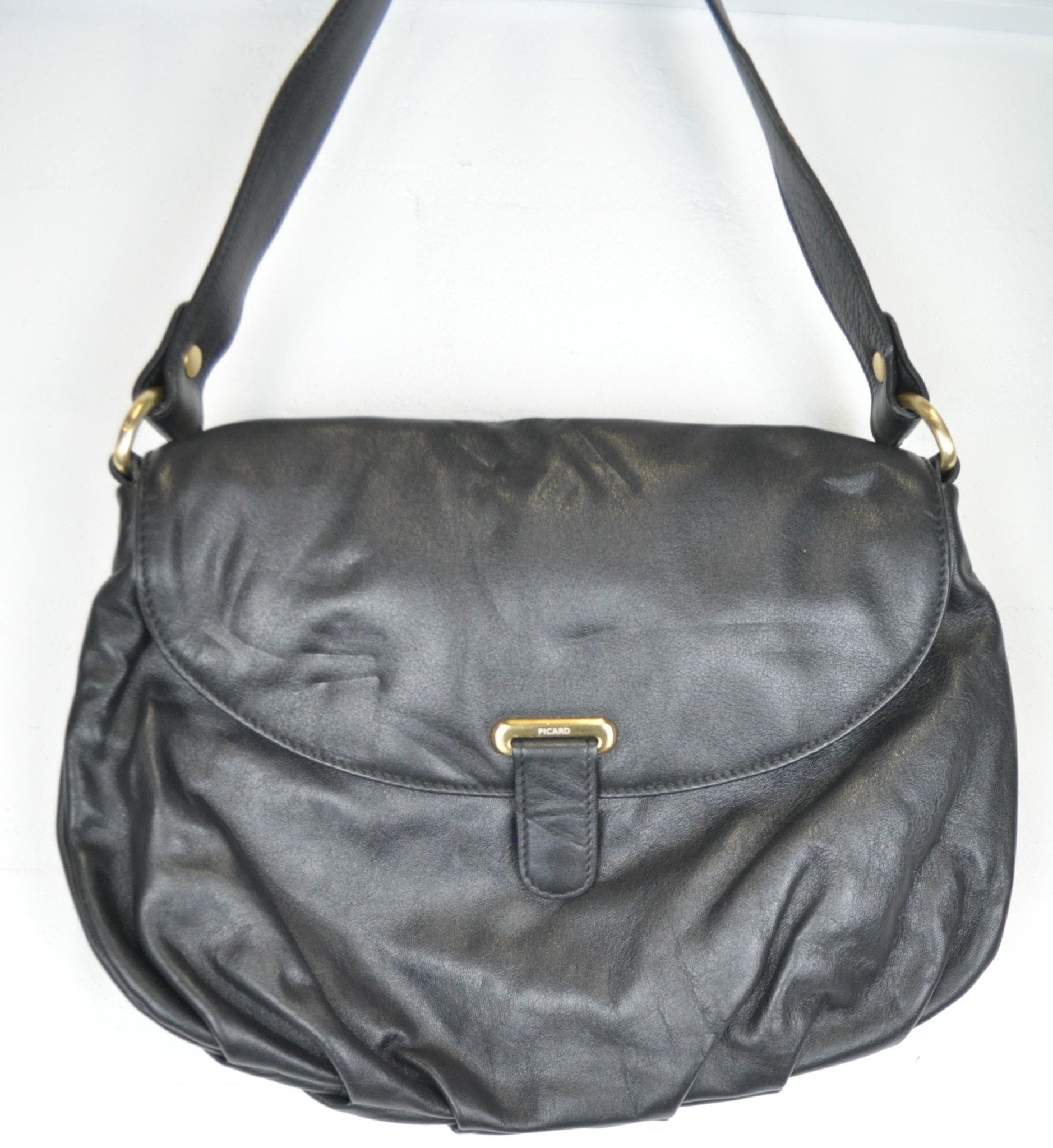 Vintage Y2K Faux Leather Baguette Bag Mini Purse